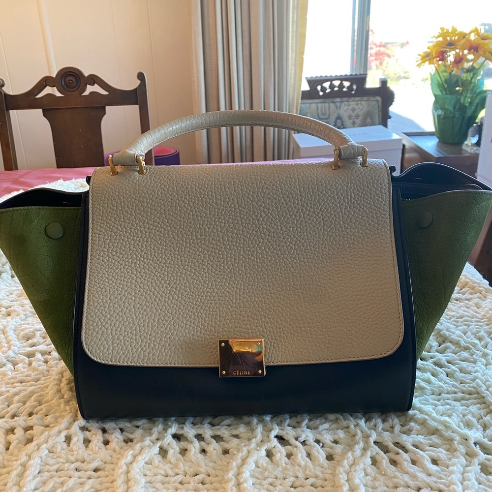 Celine trapeze small tricolor